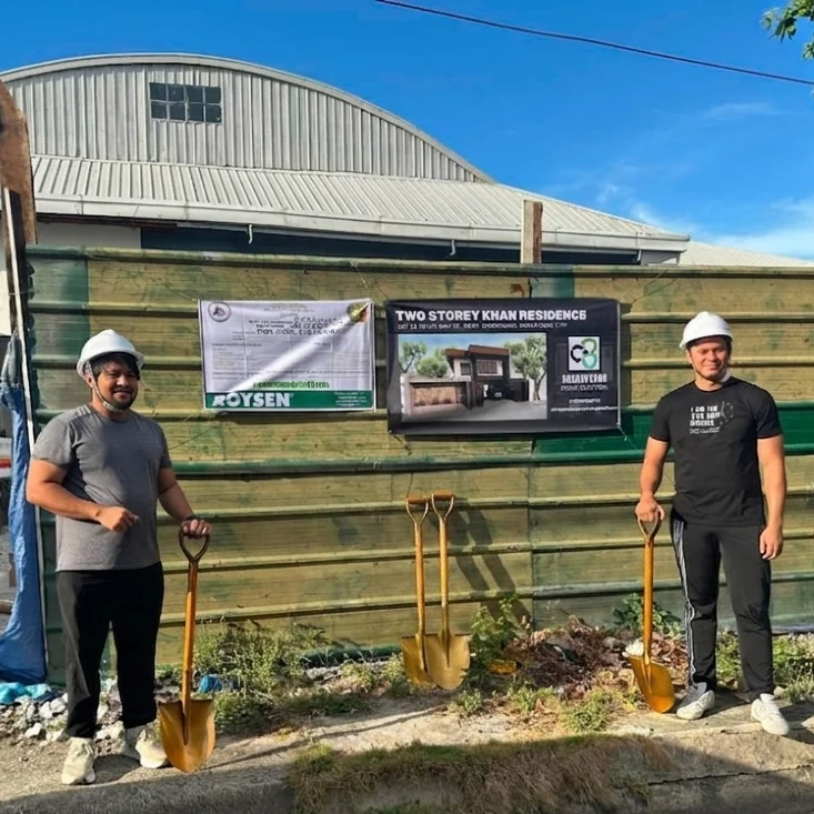 Archbeyond founders pictured at a project site